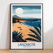 Lanzarote Vintage Style Print