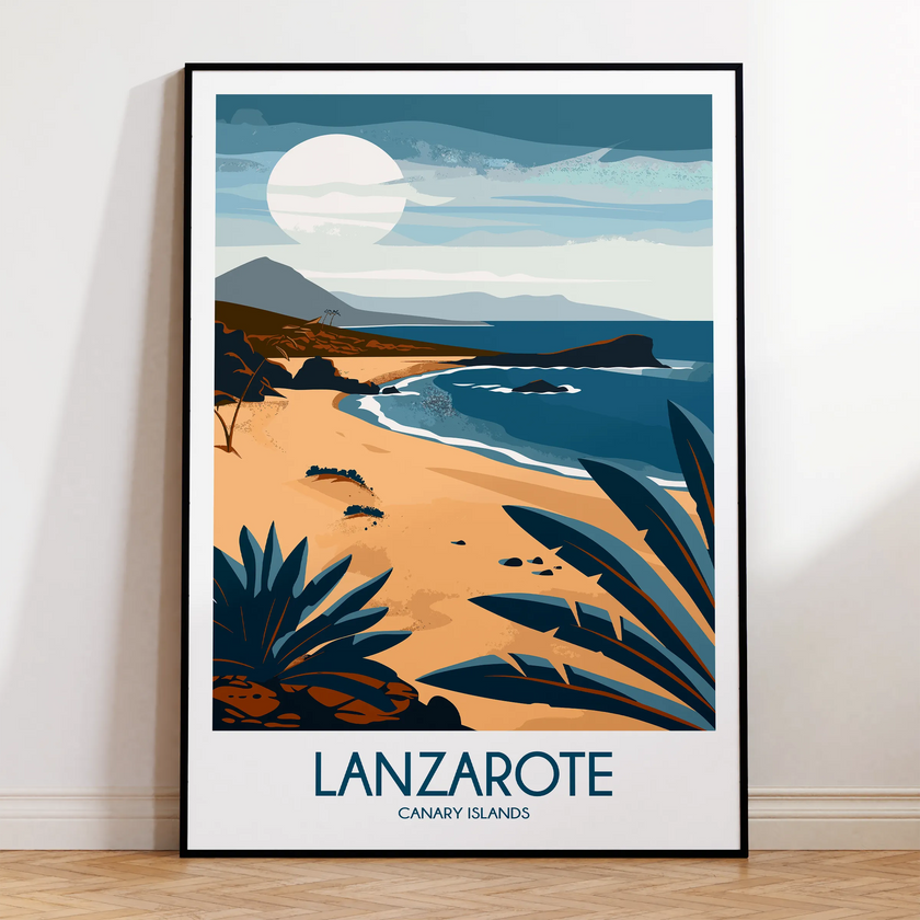 Lanzarote Vintage Style Print