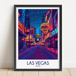 Las Vegas Retro Travel Illustration