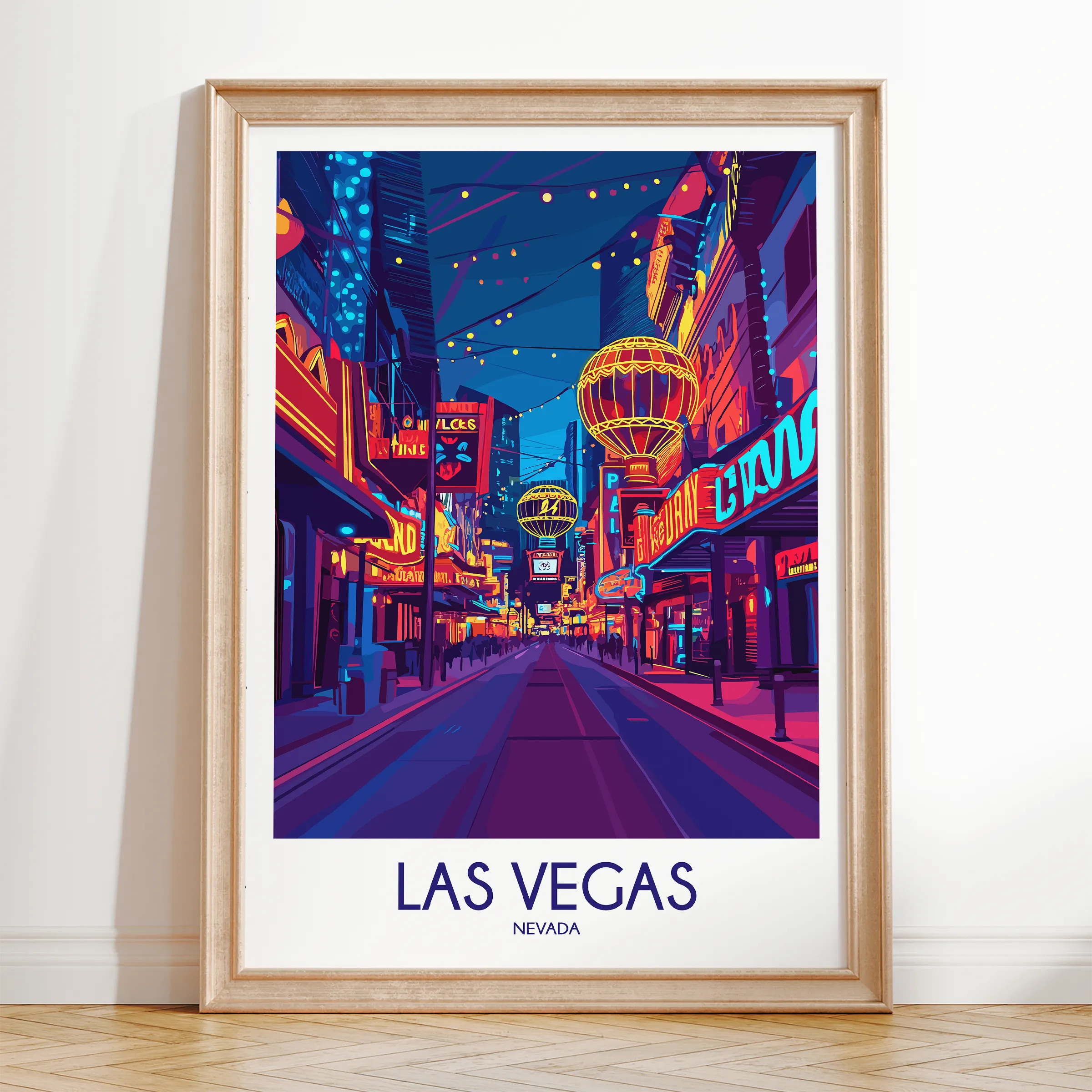 Las Vegas Vintage Style Print