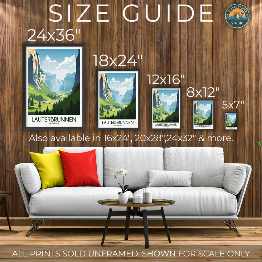 Lauterbrunnen Destination Art Gift