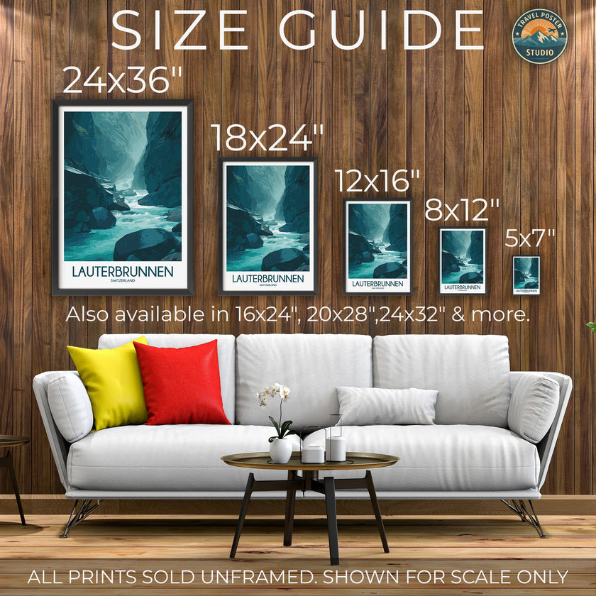 Lauterbrunnen Destination Art Gift