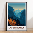 Lauterbrunnen Destination Art Gift
