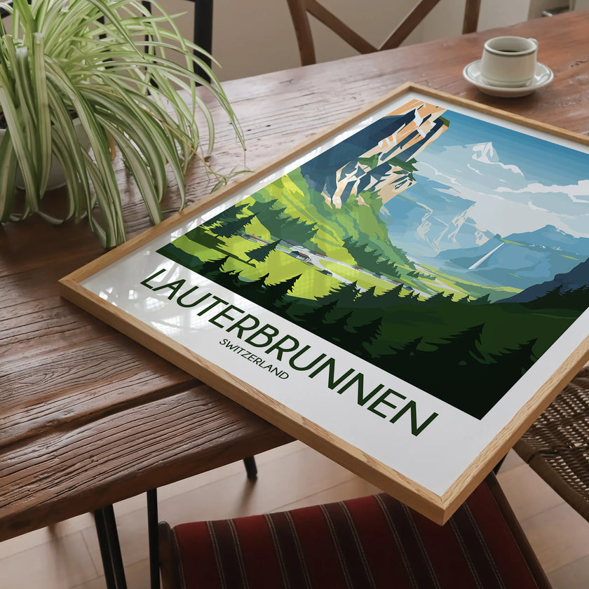 Lauterbrunnen Minimalist Wall Art