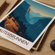 Lauterbrunnen Modern Travel Poster