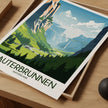 Lauterbrunnen Modern Travel Poster