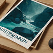 Lauterbrunnen Modern Travel Poster