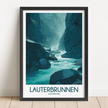 Lauterbrunnen Souvenir Poster Print