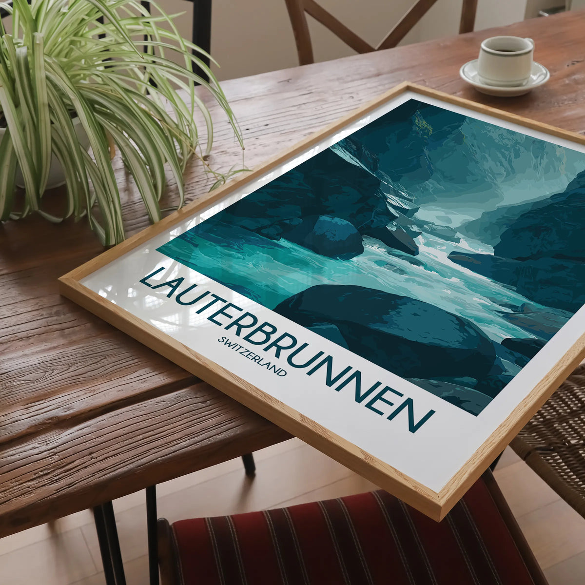 Lauterbrunnen Vintage Style Print