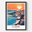 Le Havre Modern Travel Poster