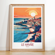 Le Havre Vintage Style Print