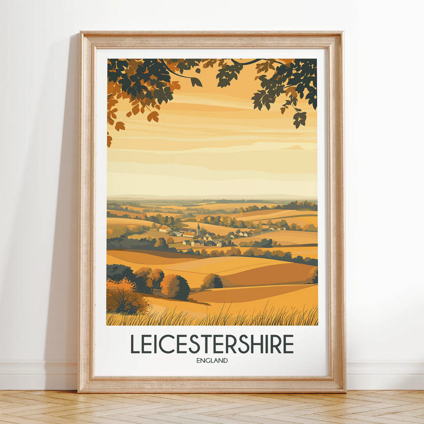 Leicestershire Minimalist Wall Art