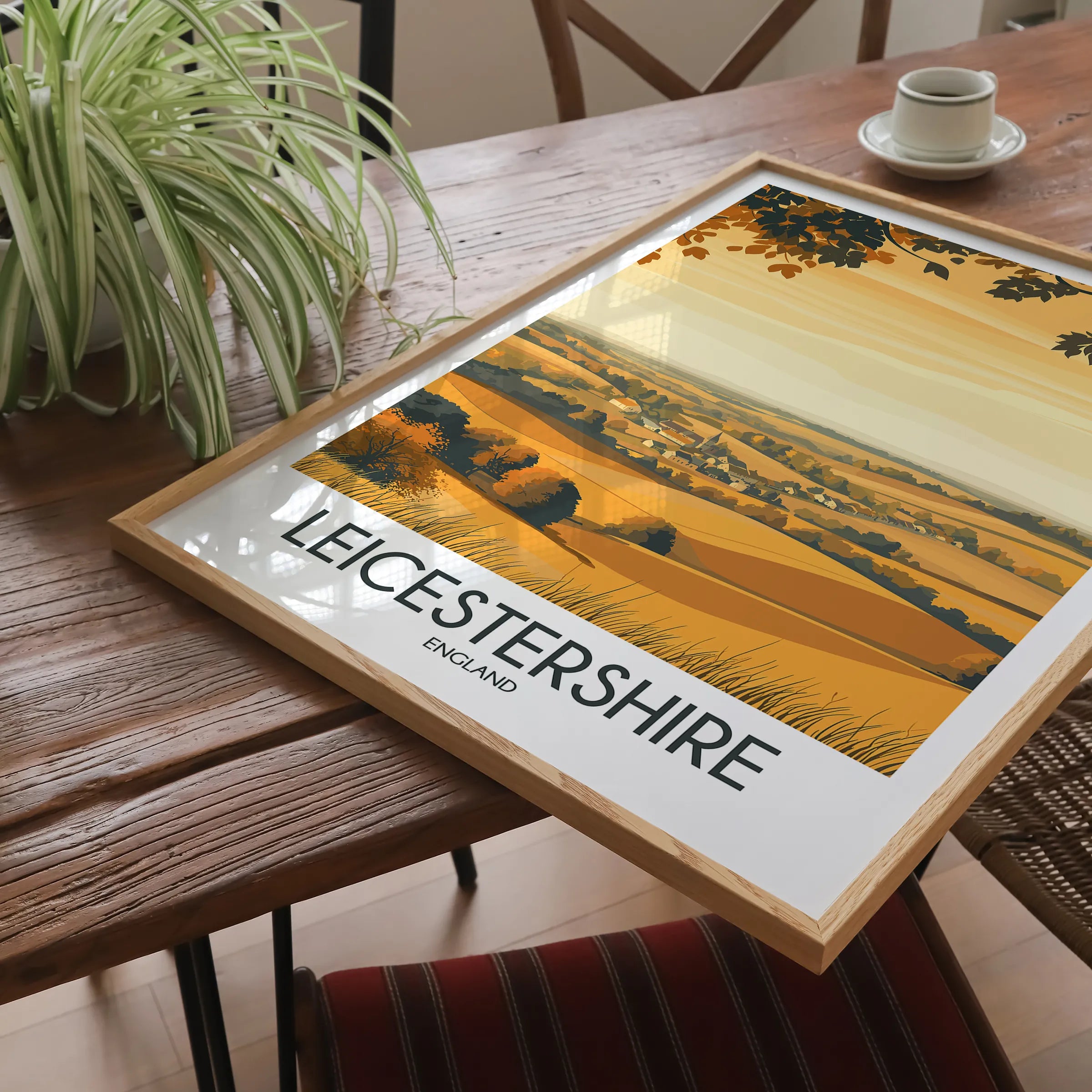 Leicestershire Modern Travel Poster