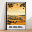Leicestershire Retro Travel Illustration