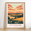 Leicestershire Souvenir Poster Print