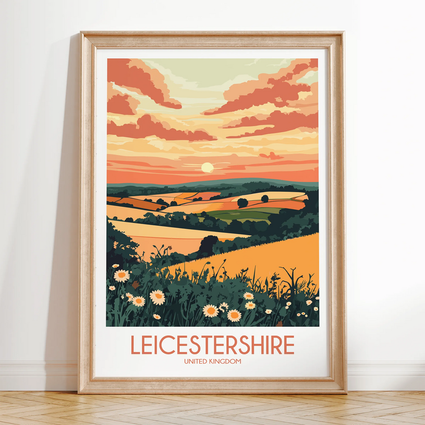 Leicestershire Souvenir Poster Print