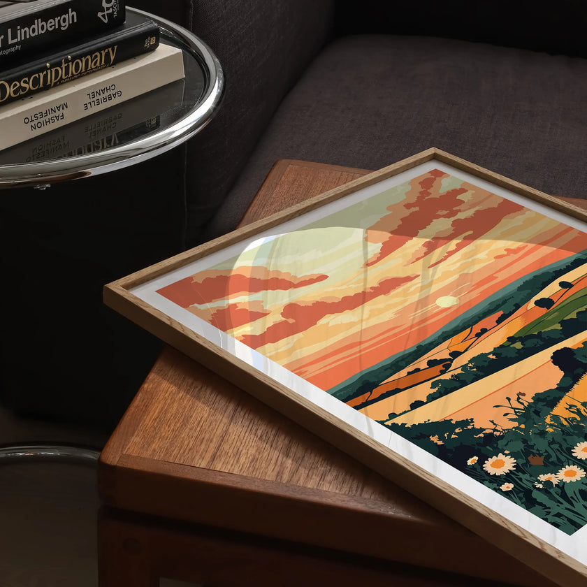 Leicestershire Vintage Style Print