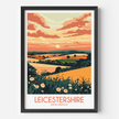 Leicestershire Vintage Style Print