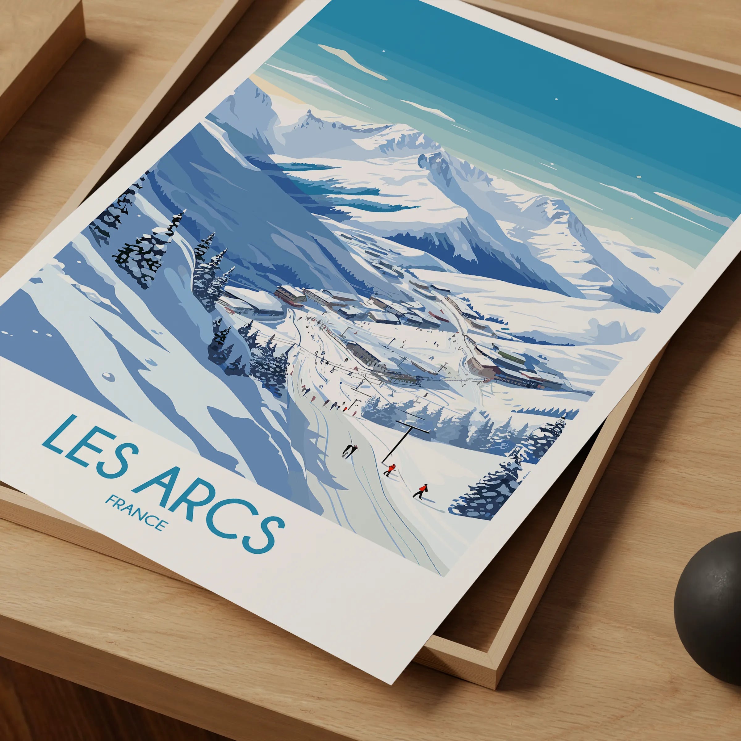 Les Arcs Minimalist Wall Art