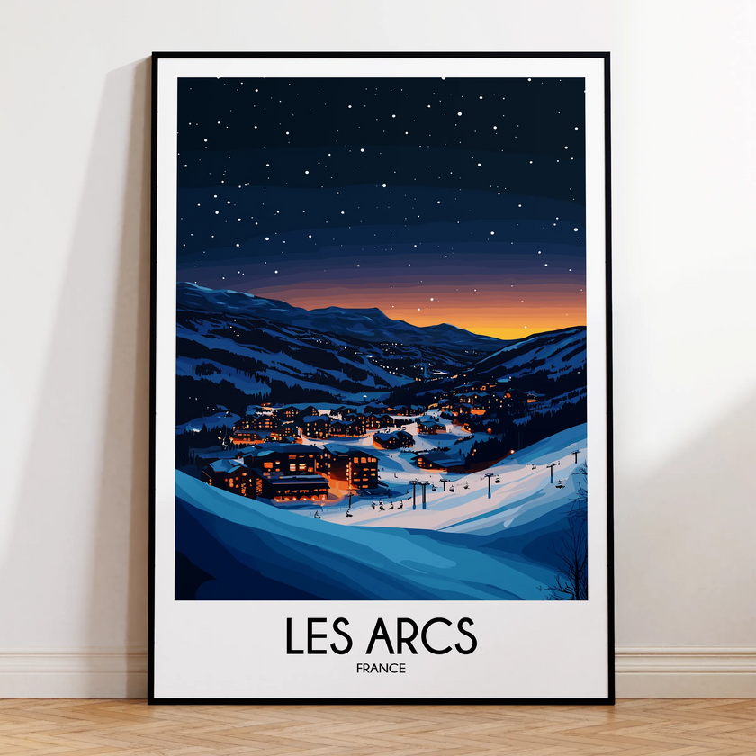 Les Arcs Minimalist Wall Art