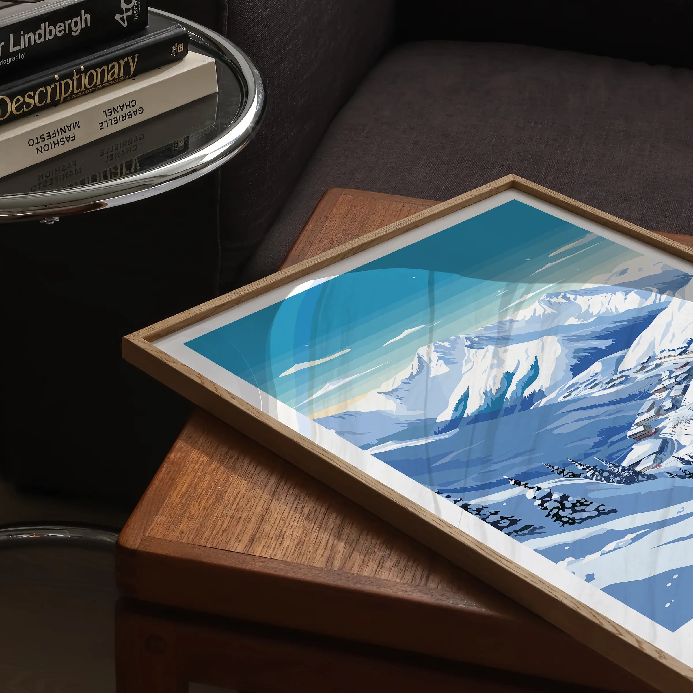 Les Arcs Modern Travel Poster