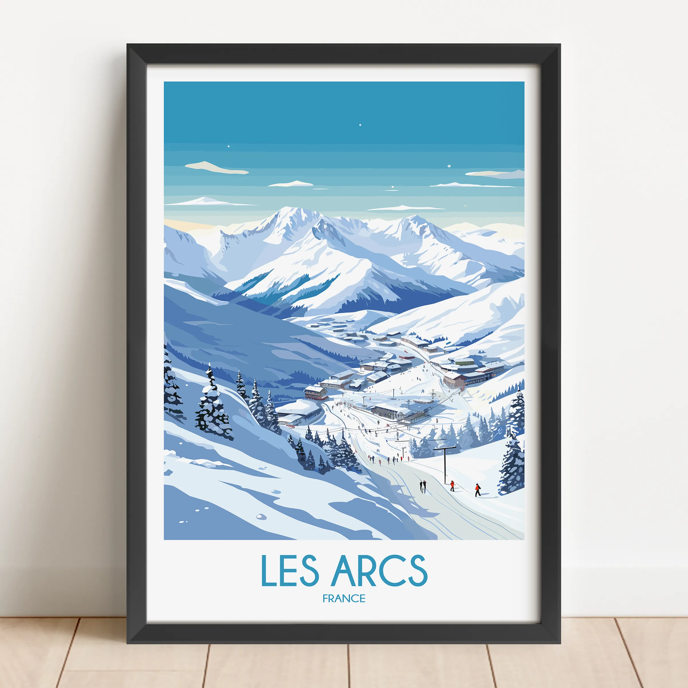 Les Arcs Scenic Landscape Art