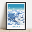 Les Arcs Scenic Landscape Art