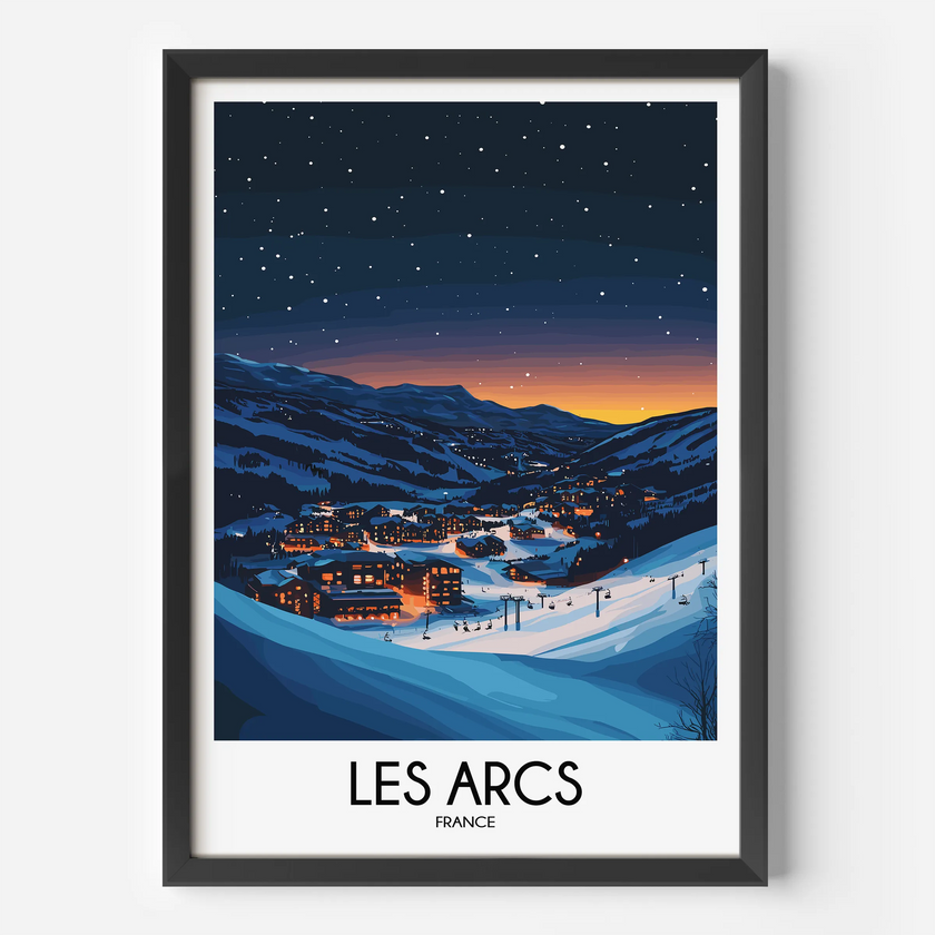 Les Arcs Scenic Landscape Art