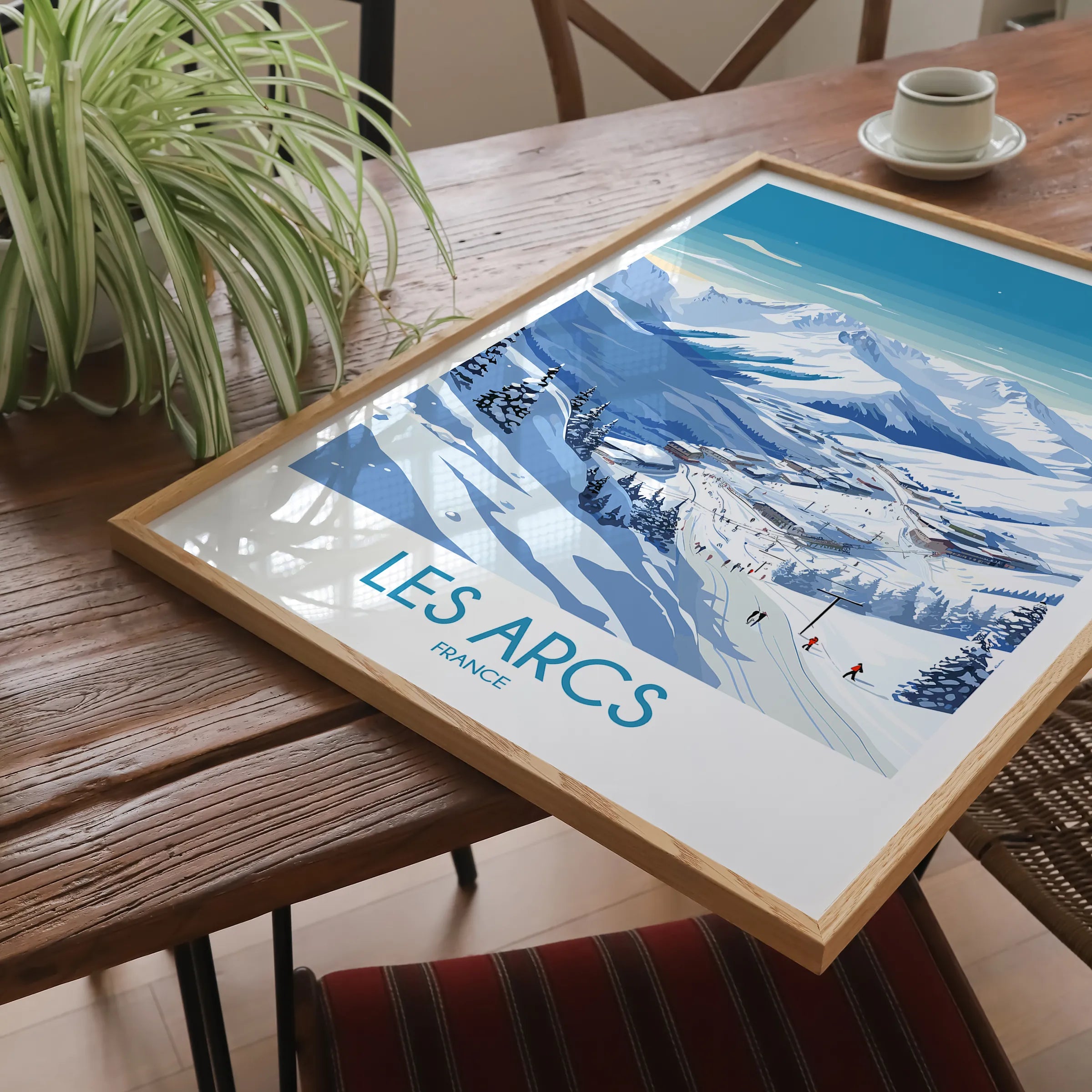 Les Arcs Souvenir Poster Print