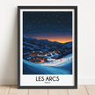 Les Arcs Vintage Style Print
