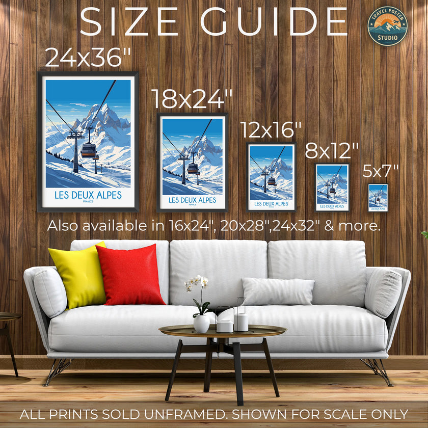 Les Deux Alpes Destination Art Gift