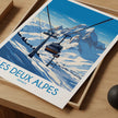 Les Deux Alpes Minimalist Wall Art