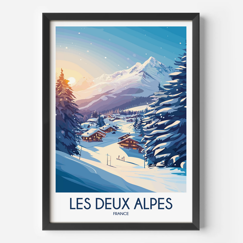 Les Deux Alpes Scenic Landscape Art