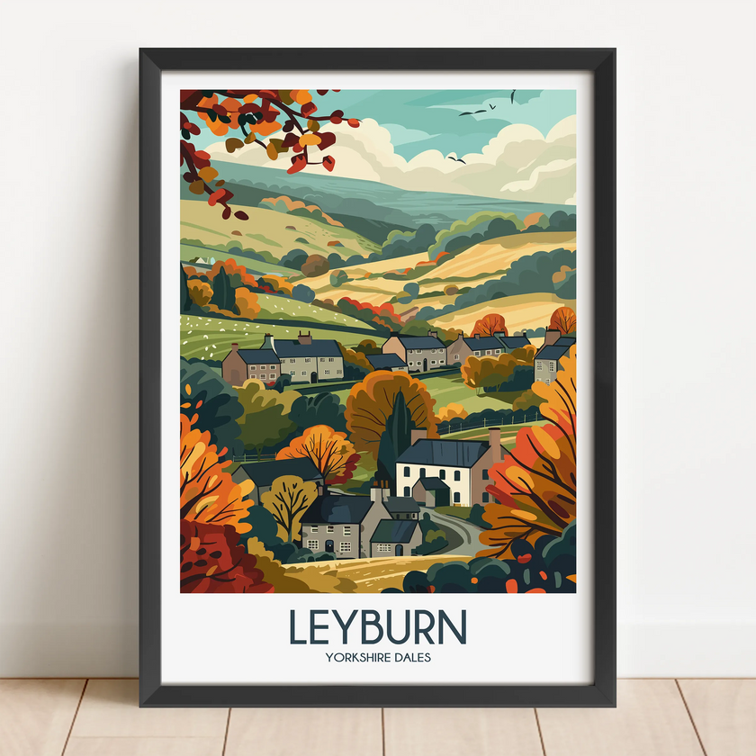 Leyburn Modern Travel Poster