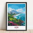 Lima Modern Travel Poster