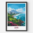 Lima Vintage Style Print