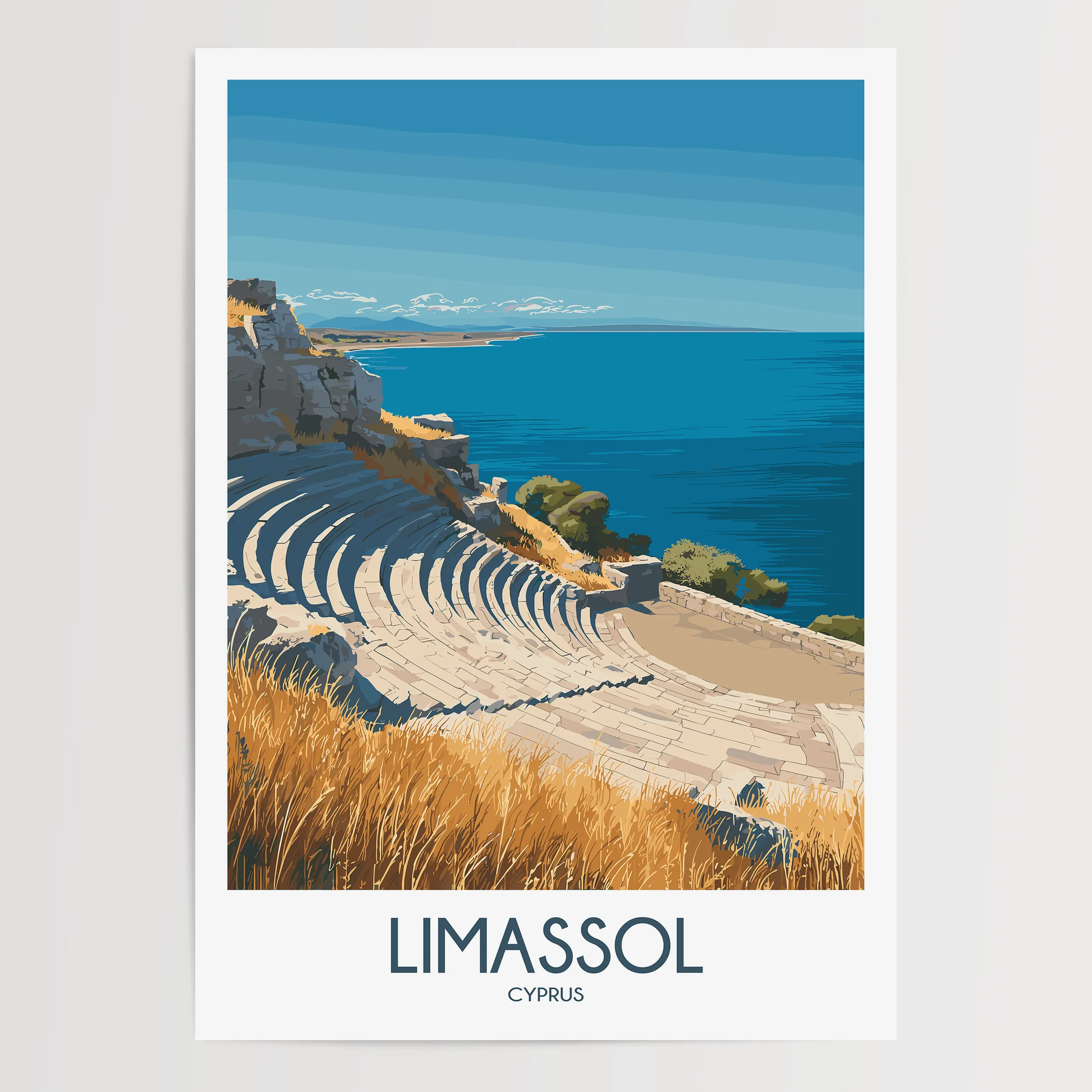 Limassol Souvenir Poster Print