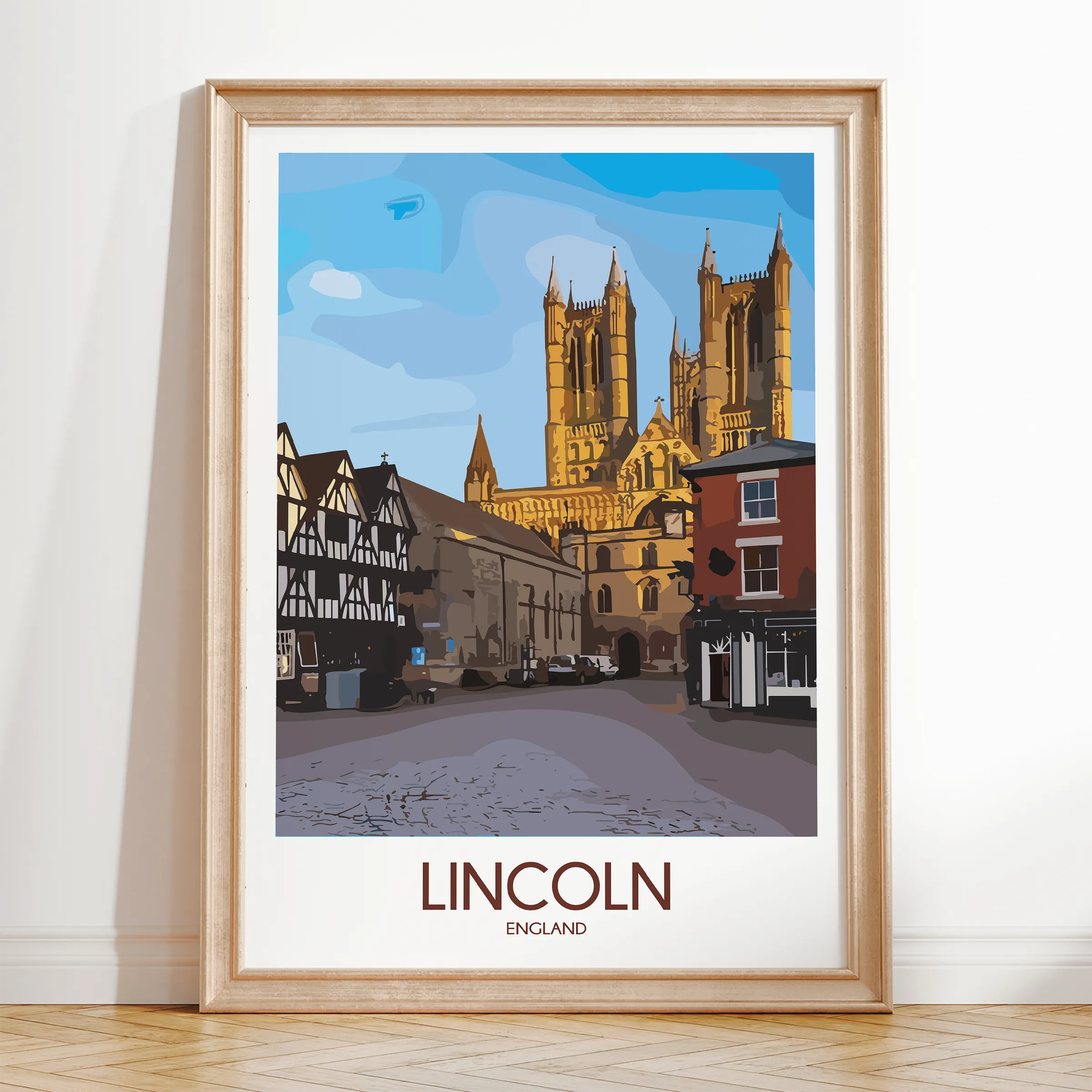 Lincoln Cathedral Destination Art Gift