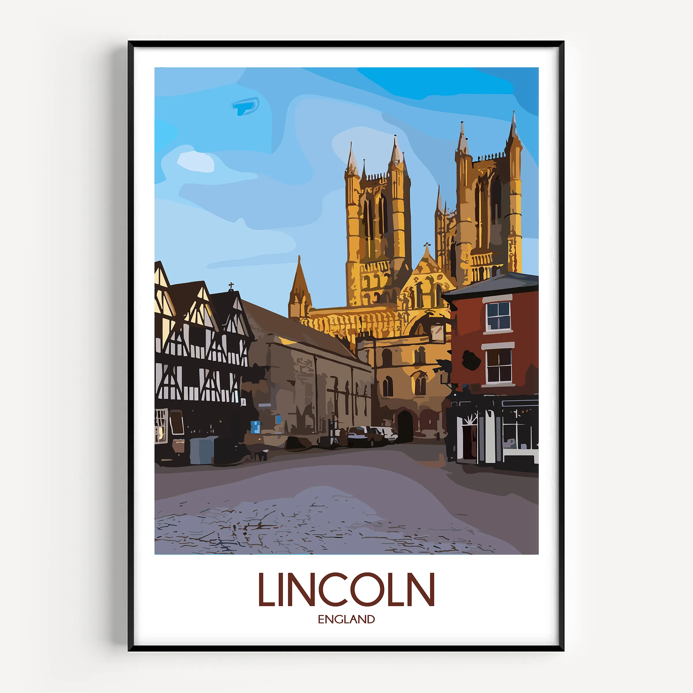 Lincoln Cathedral Minimalist Wall Art