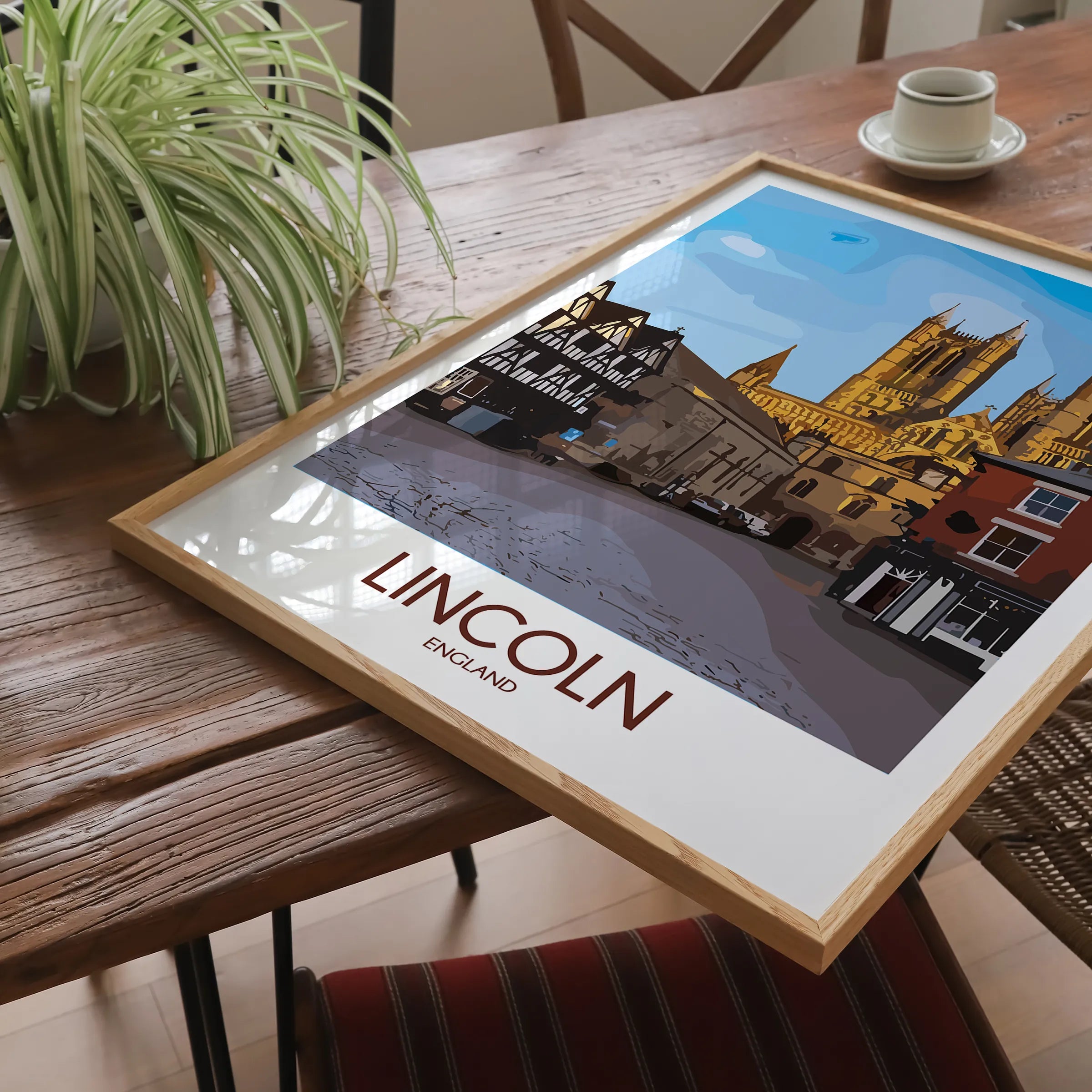Lincoln Cathedral Souvenir Poster Print