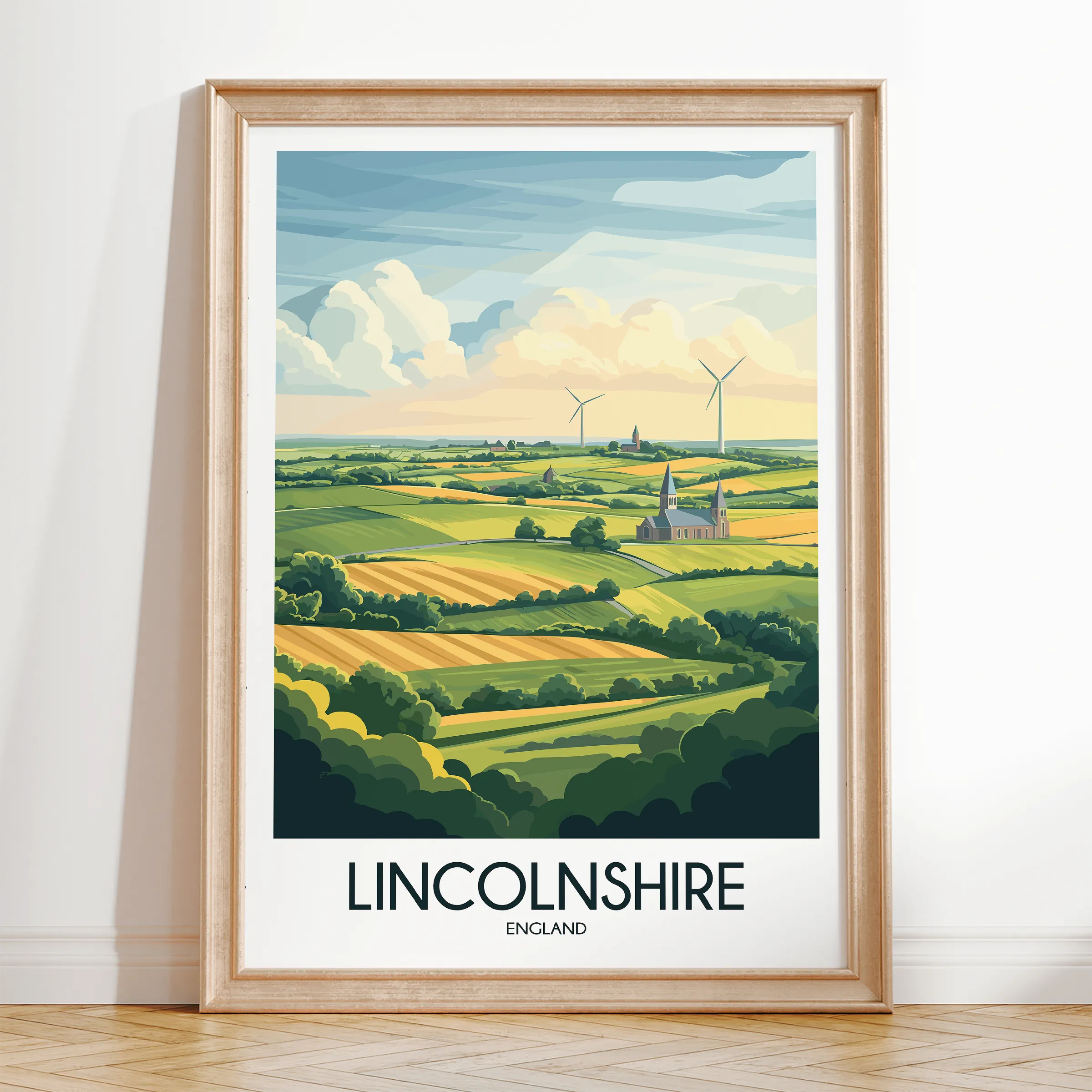 Lincolnshire Destination Art Gift