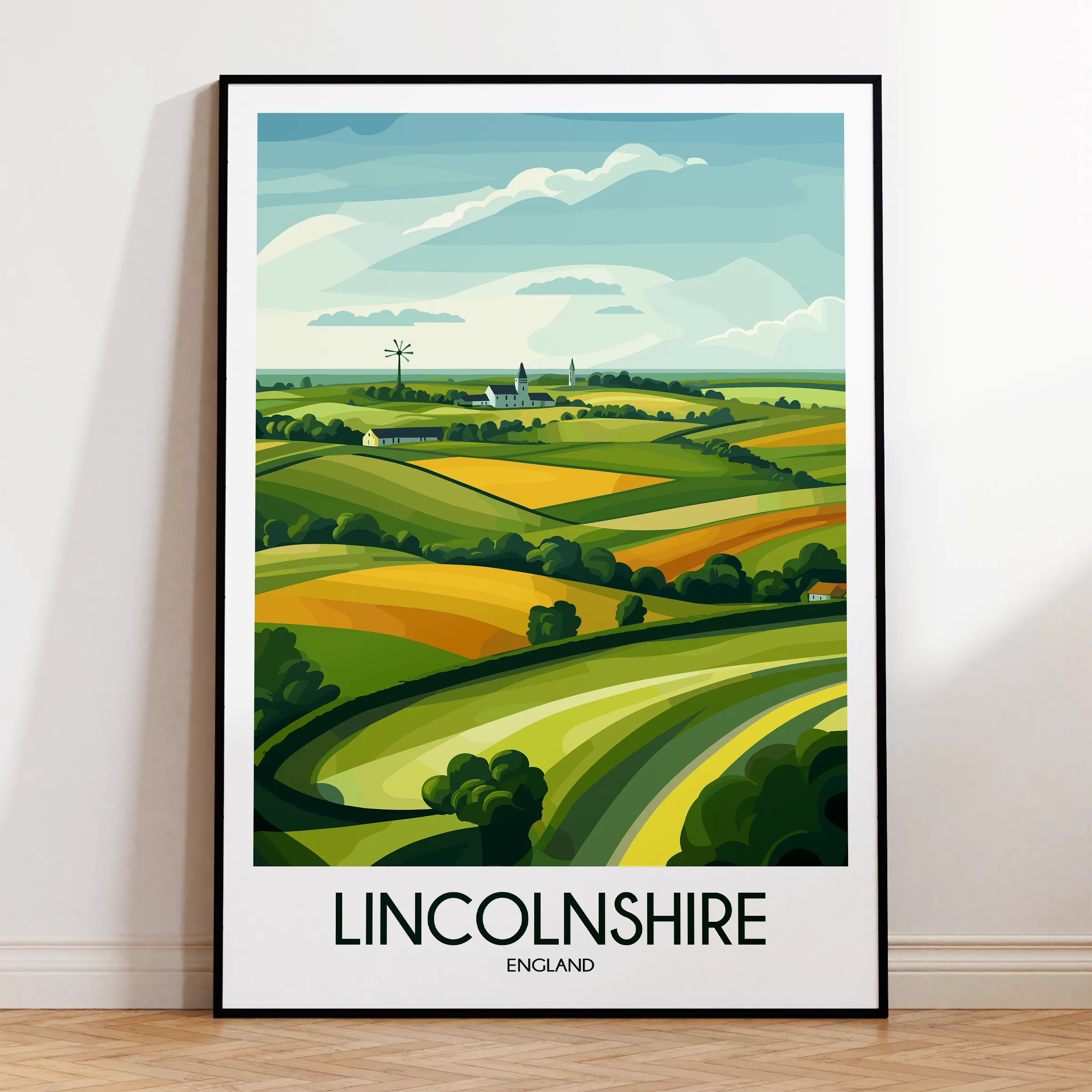 Lincolnshire Destination Art Gift