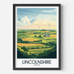 Lincolnshire Modern Travel Poster