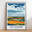 Lincolnshire Retro Travel Illustration