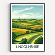Lincolnshire Retro Travel Illustration