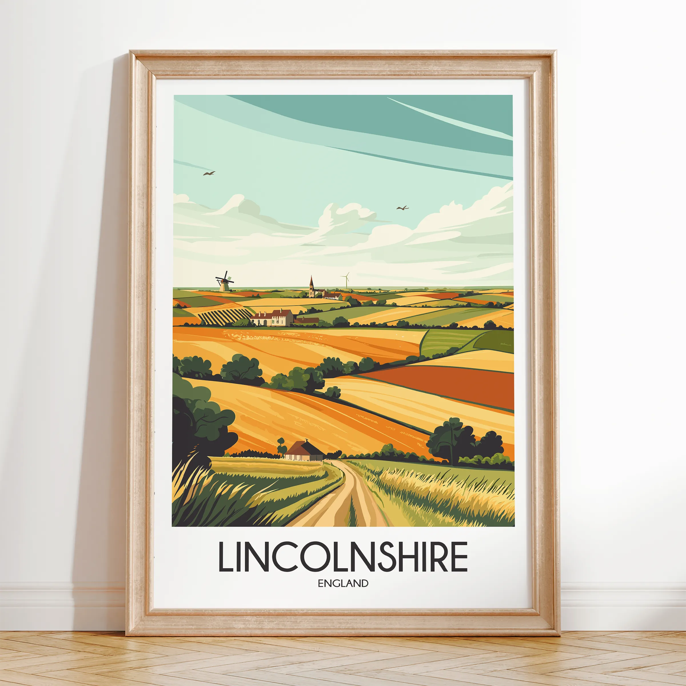 Lincolnshire Souvenir Poster Print
