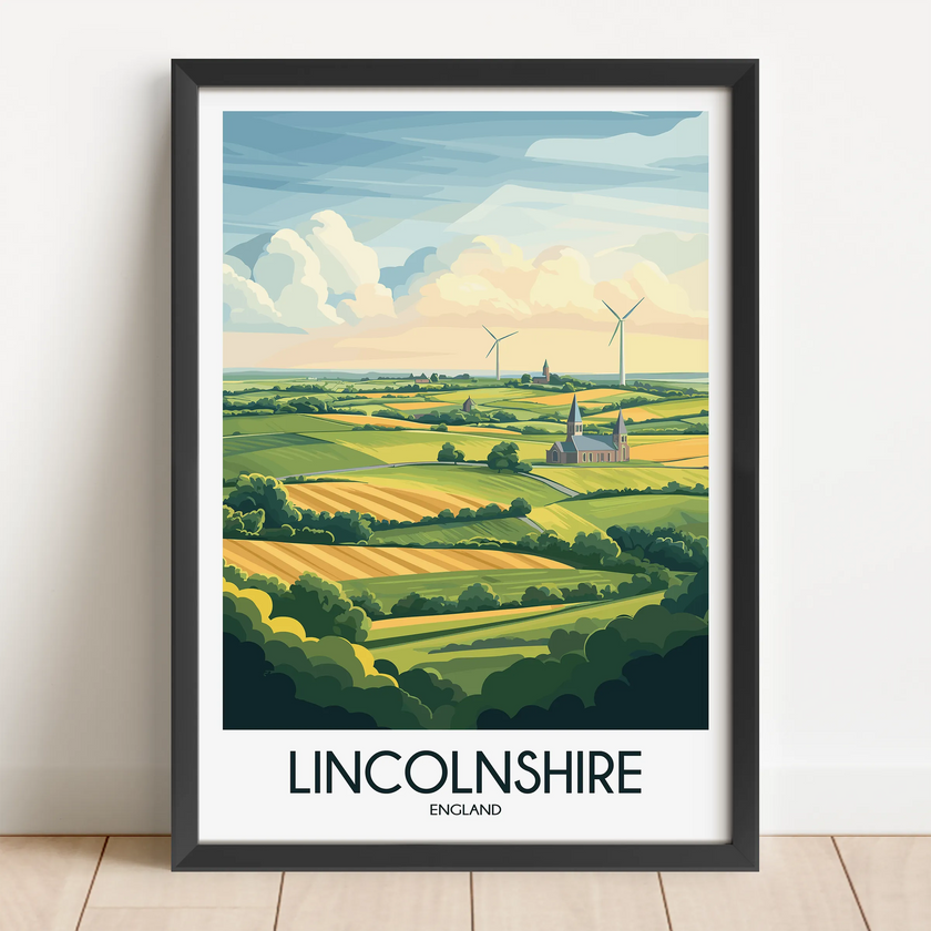 Lincolnshire Souvenir Poster Print