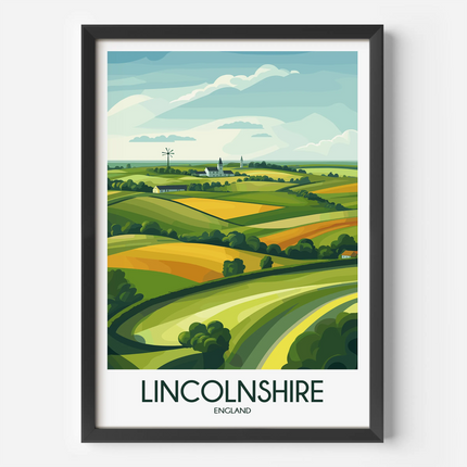 Lincolnshire Souvenir Poster Print