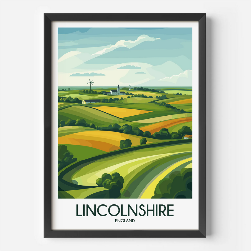 Lincolnshire Souvenir Poster Print