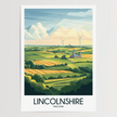 Lincolnshire Vintage Style Print